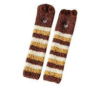 Medias cálidas de felpa para niños y niñas, otoño e invierno, a la moda, lindos animales, gruesas, cómodas, para clima frío, a, M