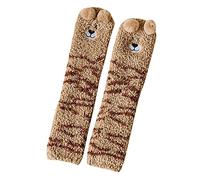 Medias cálidas de felpa para niños y niñas, otoño e invierno, a la moda, lindos animales, gruesas, cómodas, para clima frío, C, M