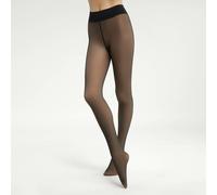 Medias cálidas y transparentes - 80 deniers Mujer Talla 1/2. Color Negro