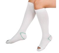 Medias de compresión antiembolia, hasta la rodilla, unisex, 15-20 mmHg, nivel moderado (M)