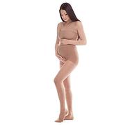 Medias de compresión graduadas médicas para mujeres embarazadas (16-18 mmHg, 140 Denier, Clase 1) Beige Small