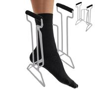 Medias de compresión hacia abajo, un dispositivo para recoger calcetines, ayuda de agarre fácil para ayuda de calcetines, ayuda antideslizante para calcetines de gran formato, por lo que