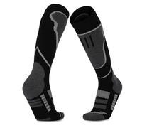 Medias de compresion hombre 2 pares de calcetines térmicos for hombre y mujer, compresión largos cálidos invierno for esquí, senderismo, snowboard, escalada, deportivos Calcetines running hombre(AS1)