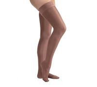 Medias de compresión JOBST UltraSheer con banda superior de silicona de encaje de 15 a 20 mmHg, L, espresso