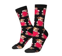 Medias De Compresion La Vaca Con Amor En Sus Brazos Termicos Support Calcetines Antiampollas Calcetines Para Correr Trekking Invierno