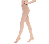 Medias de compresión médica para mujeres y hombres - Plus tamaño opaco apoyo 20-30mmHg firme graduado manguera, tratamiento hinchazón, edema venas varicosas, dedo del pie cerrado beige 3XL