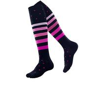 Medias De Compresión Para Correr L Negro + Rosa * 3 Pares