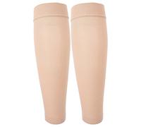 Medias de compresión para pantorrillas, hasta la rodilla, punta abierta, soporte firme, venas varicosas graduadas, medias para edema, medias de compresión médica, color de piel(Small)