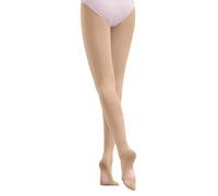 Medias de danza para niñas, elásticas, para niños, suaves, transpirables, para ejercicios de rendimiento, ideales para ballet, jazz, gimnasia, marrón, 4-5 años