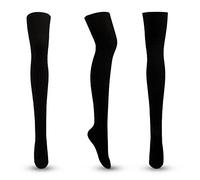 Medias de encaje hasta la rodilla, Calcetines hasta la rodilla for mujer Multicolor(Jw161black)