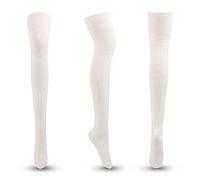 Medias de encaje hasta la rodilla, Calcetines hasta la rodilla for mujer Multicolor(Jw161white)
