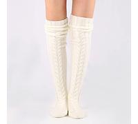 Medias de encaje hasta la rodilla, Calcetines hasta la rodilla for mujer Multicolor(Jw186beige)