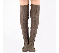 Medias de encaje hasta la rodilla, Calcetines hasta la rodilla for mujer Multicolor(Jw186darkgrey)