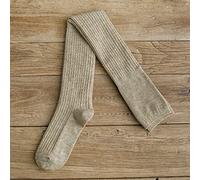 Medias de encaje hasta la rodilla, Calcetines térmicos hasta la rodilla for mujer Multicolor(Khaki)