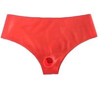 Medias De Látex De Caucho De Látex Cortas Rojas Para Hombre,Rojo,L