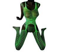 Medias De Malla Luminosa: Red De Nylon, Diseño Elástico, Acabado Ligero | Medias De Malla De Tamaño Soldi Con Ajuste Súper Elástico, Calcetines Ligeros Para Fiestas Y Clubes Nocturnos