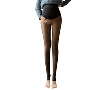 Medias de Maternidad, Medias Opacas cálidas, Mallas sólidas para, Mallas térmicas para Mujeres Embarazadas Medias Negras Y Blancas