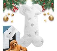 Medias de Navidad para mascotas, medias de Navidad para perros - Medias de suspensión de chimenea de peluche, bolsa de fondo de Navidad - Bolsa de mantenimiento de dulces bordada, bonita decoración de