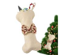 Medias de Navidad para perros, medias de Navidad para perros, medias de Navidad para perros, medias de hueso para perros con pajarita, medias de Navidad vintage, medias de Navidad a granel para