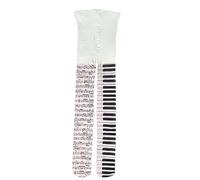 Medias de piano, medias de piano para mujer, con estampado divertido, ropa estética, 01-blanco, Altoa única