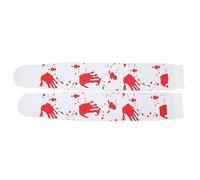 Medias de Sangre de Halloween Calcetines Decorativos Suaves y agradables para la Piel Altamente Transpirables Calcetines con Huellas de Manos sangrientas para Fiestas de Halloween