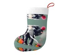 Medias decorativas de Navidad con diseño de elefante en WHJSSF para fiestas de Navidad