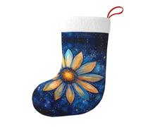 Medias decorativas de Navidad, diseño de flores WHJSHOP entre las estrellas, para fiestas de Navidad