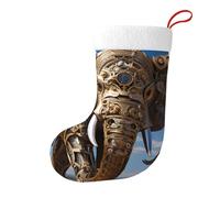 Medias decorativas de Navidad, escultura de HJFCZH con estampado de elefante, para fiestas de Navidad