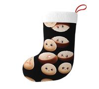 Medias decorativas de Navidad HJFCZH con dibujos animados de bolas de arroz glutinosas para fiestas de Navidad