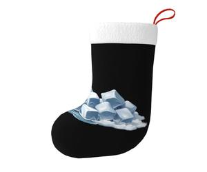 Medias decorativas de Navidad WHJSSF con cubitos de hielo escondidos en las nubes blancas impresas para fiestas de Navidad