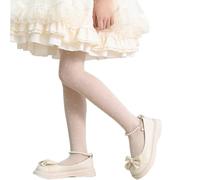 Medias finas para niña, medias para niñas, medias de seda blancas, medias de seda delgadas, para niños, con purpurina, color blanco, para niñas