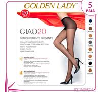 Medias Golden lady Hola 20 Guarida Velado Matt 5 Pares