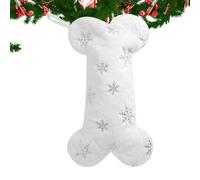 Medias navideñas para perros,Medias navideñas para perros,Bolsa de medias de felpa con forma de hueso Calcetín navideño | Decoración de calcetines navideños, bolsa de almacenamiento de dulces, decorac