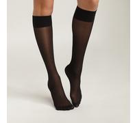 Medias pantaloneras 3/4 Le trait Mujer Talla 35/41. Color Negro