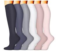 Medias para mujer en sutiles colores pastel, textura acanalada, cintura elástica cómoda, requiere una circulación sanguínea agradable, hilo agradable para la piel, colección multicolor para el día a