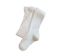 Medias para niñas Mallas tejidas con Medias de algodón para niñas pequeñas Medias escolares Calcetines Antideslizantes Niño 2 Años (White, 2-3 Years)