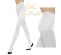 Medias Satin De Luxe Wolford M Blancas Opacas Con Brillo