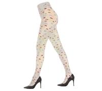 Medias Suaves Clásicas Con Patrón Floral FLEURS 80DEN