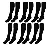 Medias Térmicas 180 DEN, Calcetín con Forro Polar, Panty Para Mujer y Hombre, Medias Gruesas Tupidas, Medias Ejecutivos, Medias de Media Pierna, (FR/ES, Letras, M, Regular, Regular, 6, 332 negro)