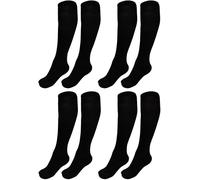 Medias Térmicas 180 DEN, Calcetín con Forro Polar, Panty Para Mujer y Hombre, Medias Gruesas Tupidas, Medias Ejecutivos, Medias de Media Pierna, (FR/ES, Letras, M, Regular, Regular, 4, 332 negro)