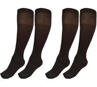 Medias Térmicas 180 DEN, Calcetín con Forro Polar, Panty Para Mujer y Hombre, Medias Gruesas Tupidas, Medias Ejecutivos, Medias de Media Pierna, (FR/ES, Letras, M, Regular, Regular, 2, 303 marròn)