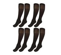 Medias Térmicas 180 DEN, Calcetín con Forro Polar, Panty Para Mujer y Hombre, Medias Gruesas Tupidas, Medias Ejecutivos, Medias de Media Pierna, (FR/ES, Letras, M, Regular, Regular, 4, 303 marròn)