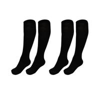 Medias Térmicas 180 DEN, Calcetín con Forro Polar, Panty Para Mujer y Hombre, Medias Gruesas Tupidas, Medias Ejecutivos, Medias de Media Pierna, (FR/ES, Letras, M, Regular, Regular, 2, 332 negro)