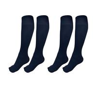 Medias Térmicas 180 DEN Con Forro Polar, Panty Para Mujer y Hombre, Gruesas Tupidas, Ejecutivos, de Media Pierna (FR/ES, Letras, M, Regular, Regular, 2, 330 Azul)