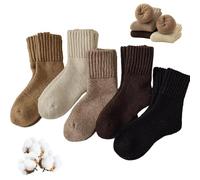Medias térmicas de invierno con forro polar extra grueso para mayor comodidad, calidez en la vida cotidiana y para dormir en estaciones frías, Rosa., talla única
