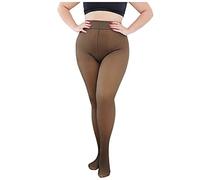 Medias térmicas para mujer, de invierno, térmicas, con forro cálido | Medias, Tallas Grandes Leggings Térmicos De Talle Alto Pantalones Interiores Elásticos Pantalones Térmicos Para Mujeres