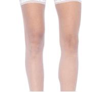 Medias Transparentes Hasta El Muslo - Talla Única - Blanca