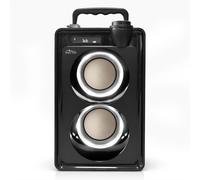 Mediatech OVERBOX MT3186 Altavoz Bluetooth portátil 30W RMS Radio FM Madera