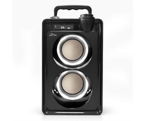 Mediatech OVERBOX MT3186 Altavoz Bluetooth portátil 30W RMS Radio FM Madera
