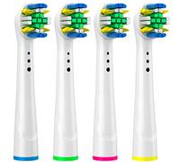 Mediawave Store - Juego de 4 cabezales de repuesto compatibles para cepillo de dientes eléctrico, limpieza interdental, ideales para encías sensibles, kit de 4 cabezales de repuesto